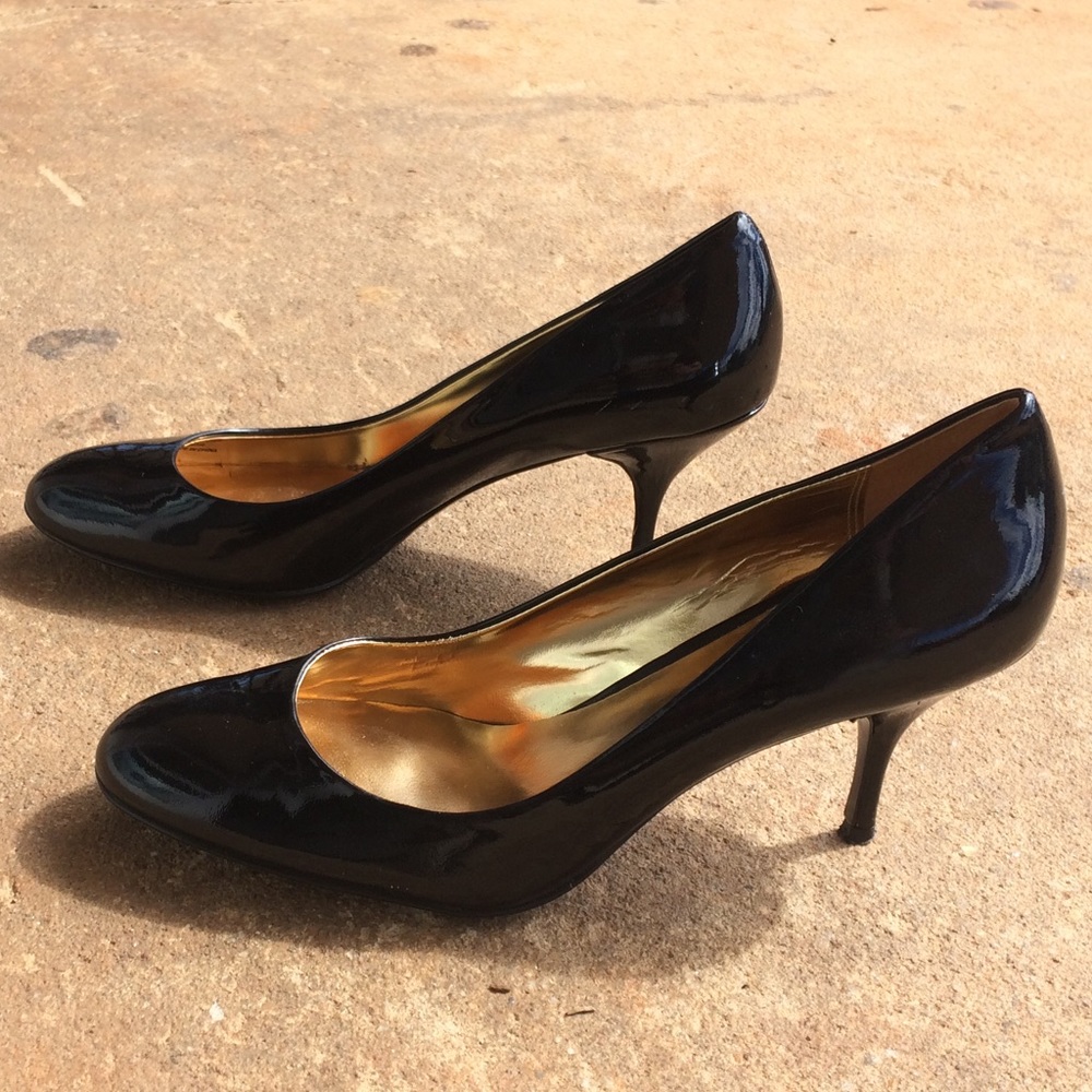 Coach Black Leather Pumps Size 9